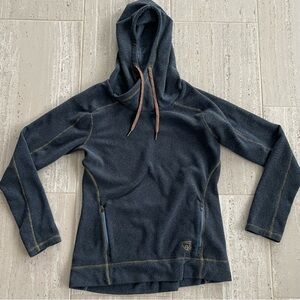Navy Blue women’s Noble Equestrian hoodie with zip pockets